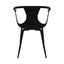 Silla comercial Kingstrong Catanzaro de polipropileno con asiento orgánico y base de cuatro patas