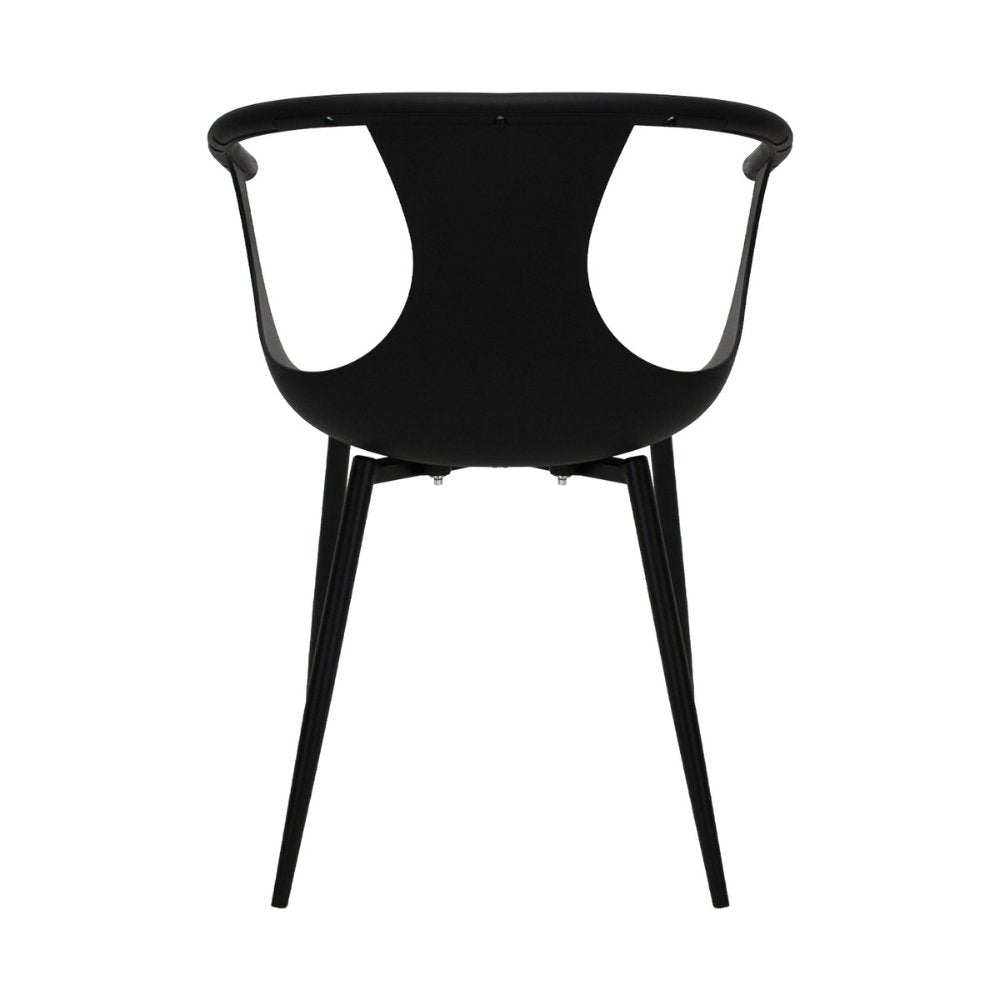 Silla comercial Kingstrong Catanzaro de polipropileno con asiento orgánico y base de cuatro patas