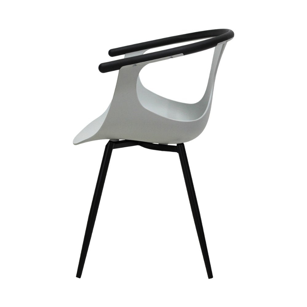 Silla comercial Kingstrong Catanzaro de polipropileno con asiento orgánico y base de cuatro patas
