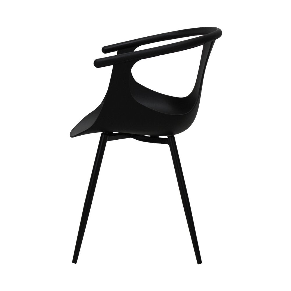 Silla comercial Kingstrong Catanzaro de polipropileno con asiento orgánico y base de cuatro patas
