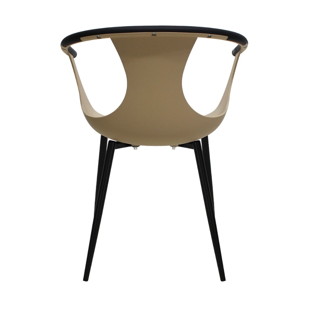 Silla comercial Kingstrong Catanzaro de polipropileno con asiento orgánico y base de cuatro patas