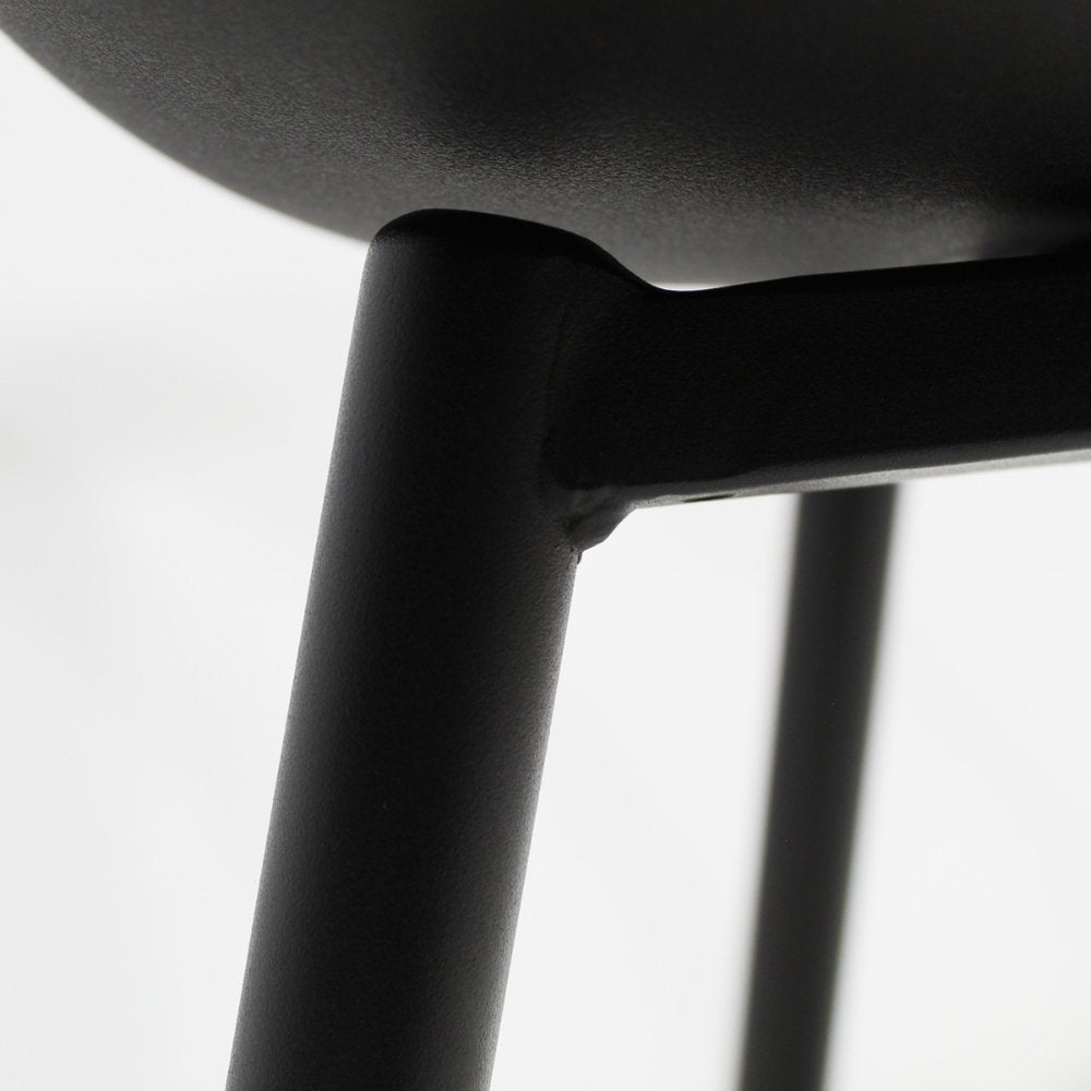 Silla comercial Kingstrong Catanzaro de polipropileno con asiento orgánico y base de cuatro patas