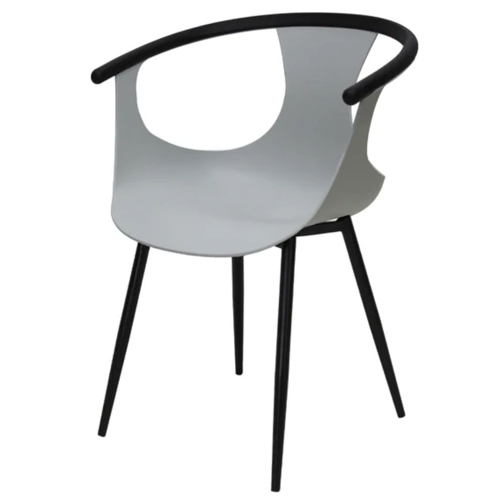 Silla comercial Kingstrong Catanzaro de polipropileno con asiento orgánico y base de cuatro patas