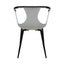 Silla comercial Kingstrong Catanzaro de polipropileno con asiento orgánico y base de cuatro patas