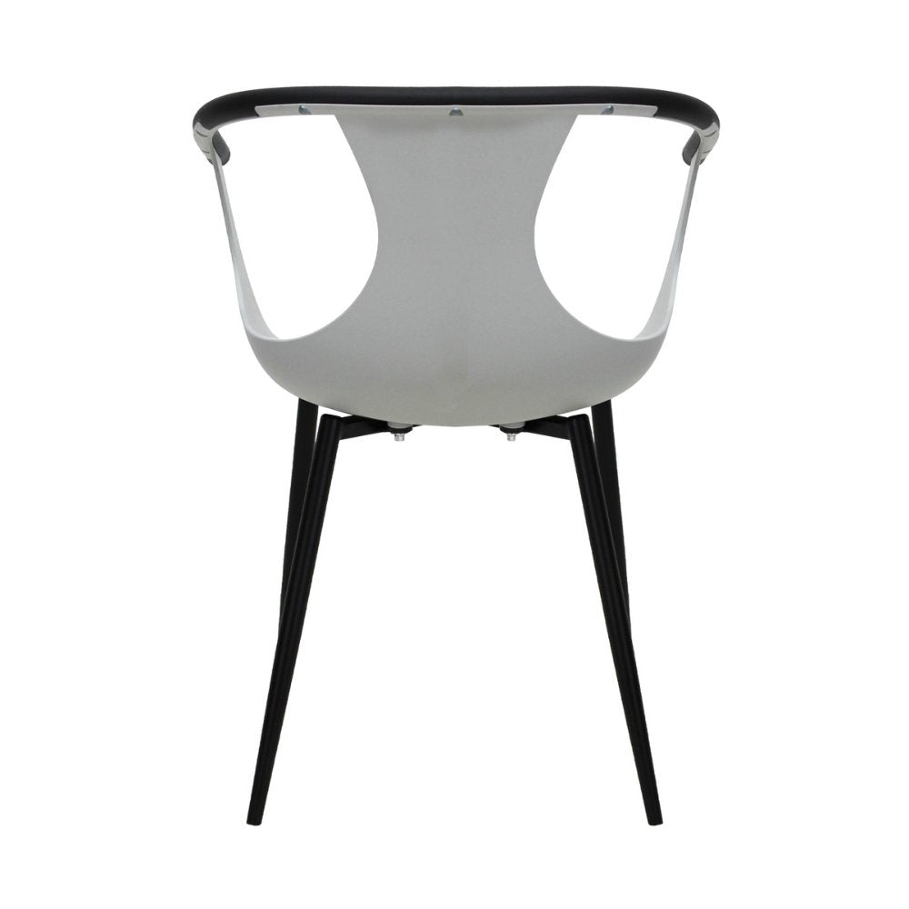Silla comercial Kingstrong Catanzaro de polipropileno con asiento orgánico y base de cuatro patas