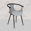 Silla comercial Kingstrong Catanzaro de polipropileno con asiento orgánico y base de cuatro patas