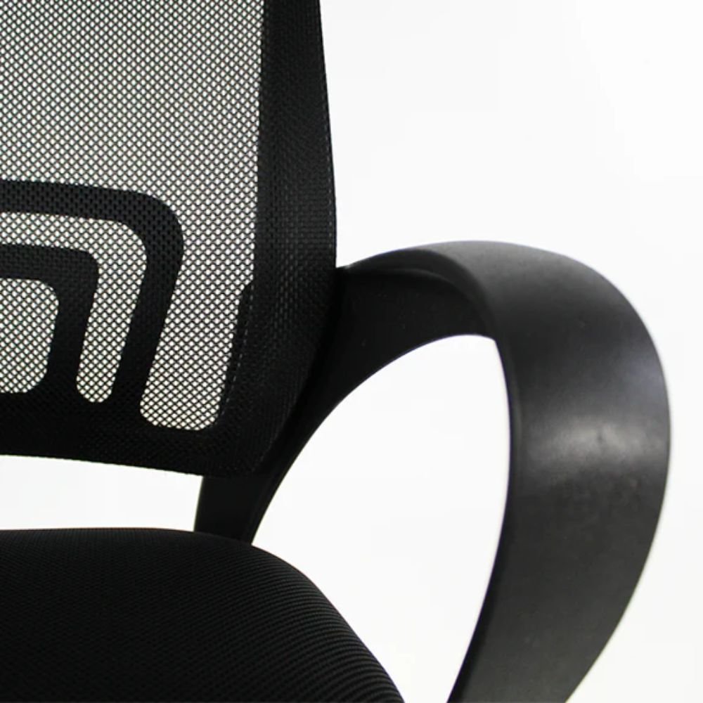 SILLA KINGSTRONG JM-107 MESH NEGRO SILL0362811 | Silla Operativa para Oficina | Tapizado Tela | Hule Espuma | Base Estrella Giratoria | Interior | Oficinas Recepción Empresa Bufete Abogados Escritorios