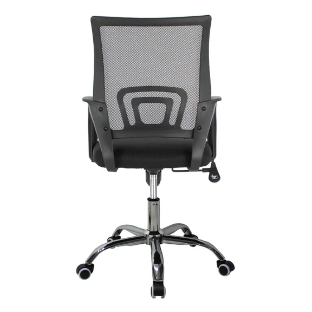 SILLA KINGSTRONG JM-107 MESH NEGRO SILL0362811 | Silla Operativa para Oficina | Tapizado Tela | Hule Espuma | Base Estrella Giratoria | Interior | Oficinas Recepción Empresa Bufete Abogados Escritorios
