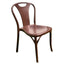 Silla comercial Kingstrong JM Bistro de polipropileno en pieza única estilo vintage