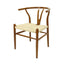 Silla comercial Kingstrong Micerino de metal con asiento en tejido de cuerda trenzada impermeable