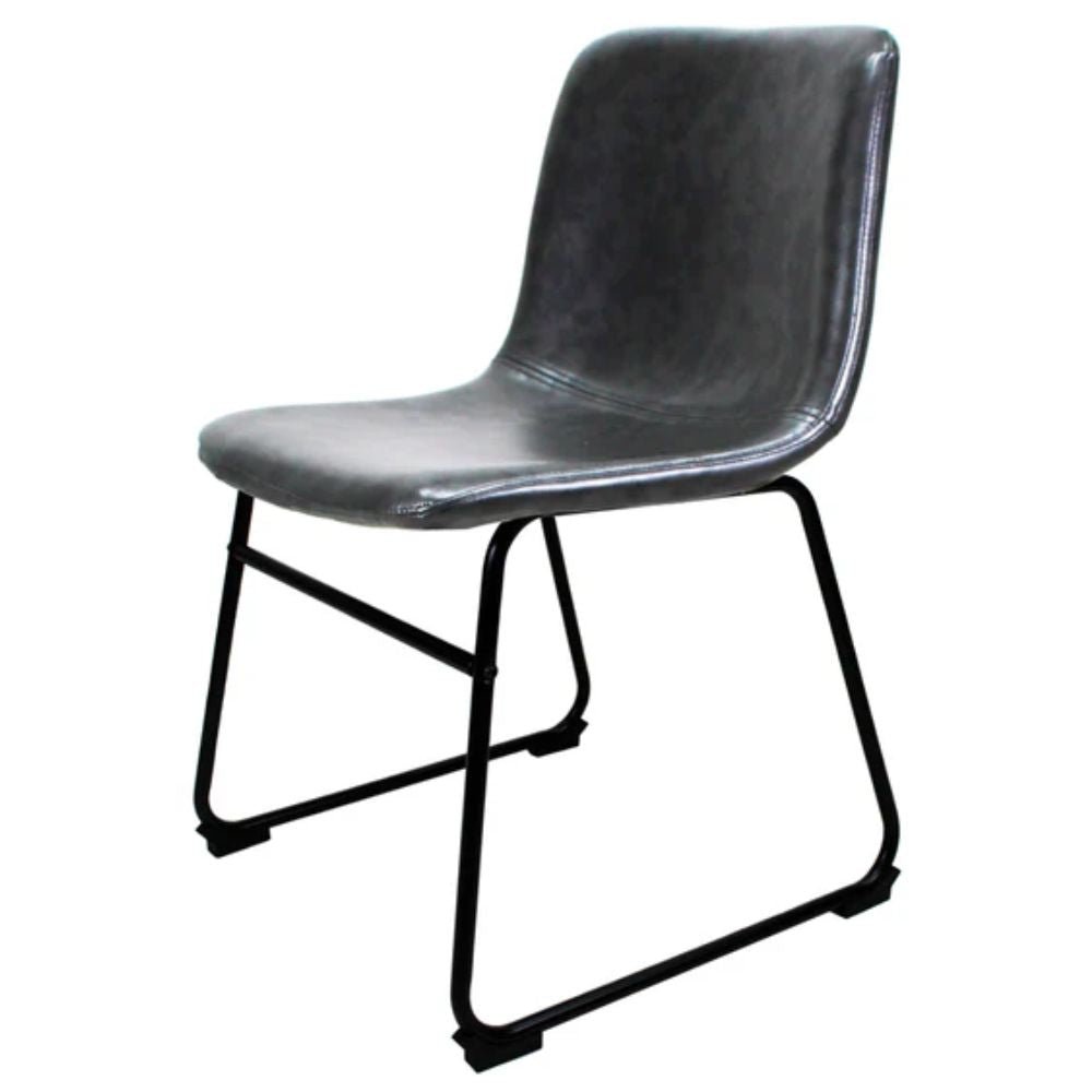 Silla Kingstrong Phoenix con asiento acojinado en tela tipo PU y base metálica mate