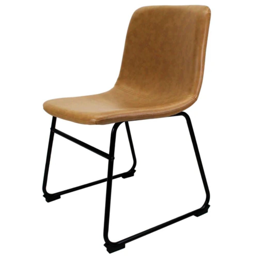 Silla Kingstrong Phoenix con asiento acojinado en tela tipo PU y base metálica mate