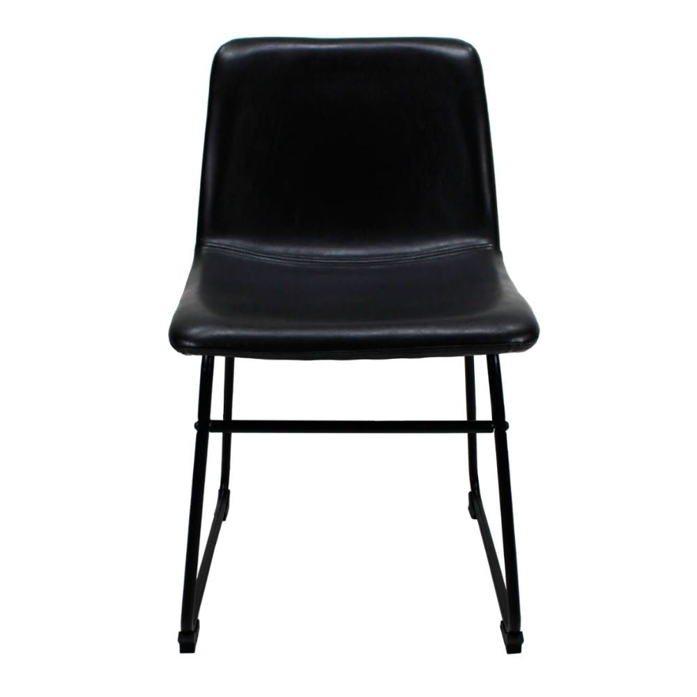 Silla Kingstrong Phoenix con asiento acojinado en tela tipo PU y base metálica mate