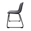 Silla Kingstrong Phoenix con asiento acojinado en tela tipo PU y base metálica mate
