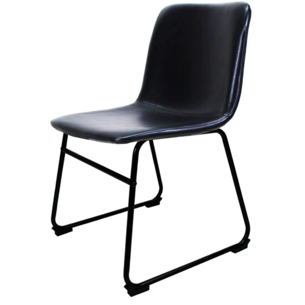 Silla Kingstrong Phoenix con asiento acojinado en tela tipo PU y base metálica mate