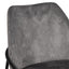 Silla comercial Kingstrong Budelli tapizada con cuatro patas en acabado negro mate