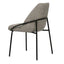 Silla comercial Kingstrong Budelli tapizada con cuatro patas en acabado negro mate