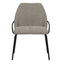 Silla comercial Kingstrong Budelli tapizada con cuatro patas en acabado negro mate