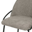 Silla comercial Kingstrong Budelli tapizada con cuatro patas en acabado negro mate