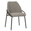 Silla comercial Kingstrong Budelli tapizada con cuatro patas en acabado negro mate