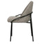 Silla comercial Kingstrong Budelli tapizada con cuatro patas en acabado negro mate