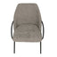 Silla comercial Kingstrong Budelli tapizada con cuatro patas en acabado negro mate