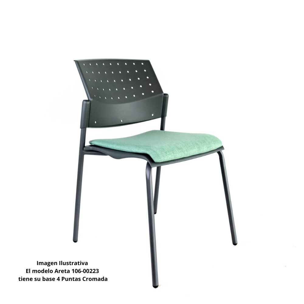 Labenze Silla Areta 106-00223 Asiento Respaldo Polipropileno Base 4 Puntas Acero Pintado Cromado Trabajo Administracion Empresa Edificio Trabajo Empresarial Ceo Laboral Oficina Despacho Bufete  Escritorio Secretaria Bufete 