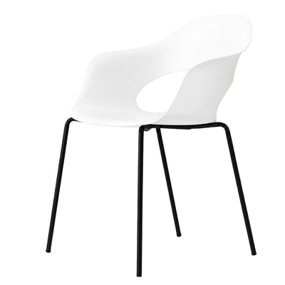 Silla - LABENZE LADY B 155-22100 - Varios Colores - Patas Tubular Acero Negro y Apilable - 155-22100 - Labenze - NOGAL BEAT - Silla Comercial Interior