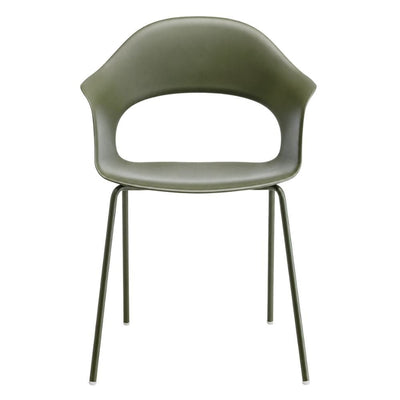 Silla - LABENZE LADY B 155-22190-VDO - Verde Olivo - Patas Tubular Acero Verde Olivo y Apilable - 155-22190-VDO - Labenze - NOGAL BEAT - Silla Comercial Interior