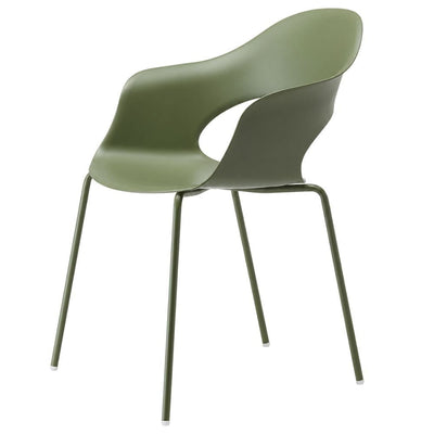 Silla - LABENZE LADY B 155-22190-VDO - Verde Olivo - Patas Tubular Acero Verde Olivo y Apilable - 155-22190-VDO - Labenze - NOGAL BEAT - Silla Comercial Interior