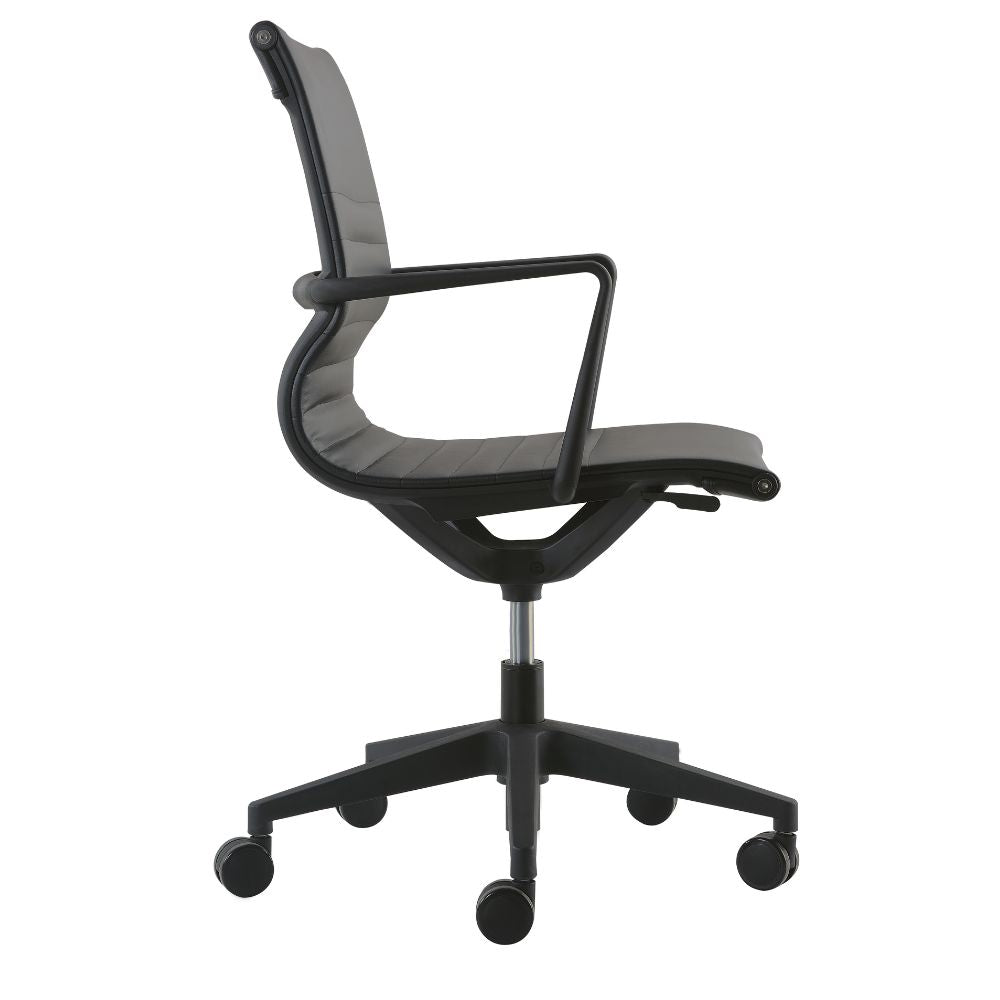 SILLA NOGAL BEAT BOGOTA BAJO | Silla Ejecutiva Baja | Base Nylon | Respaldo Asiento Tapizado | Brazos | Varios Colores | Interior - BOGOTA BAJO - MOBILIARIO EN MOVIMIENTO - NOGAL BEAT - Sillas para oficina