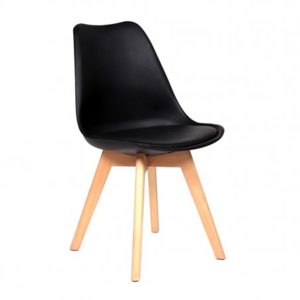 SILLA NOGAL BEAT CATARINA | Silla Ocasional Decorativa | Base 4 Puntas Madera | Varios Colores | Polipropileno Cubre Asiento en PU | Interior - SILLA CATARINA - MDO - NOGAL BEAT - Sillas