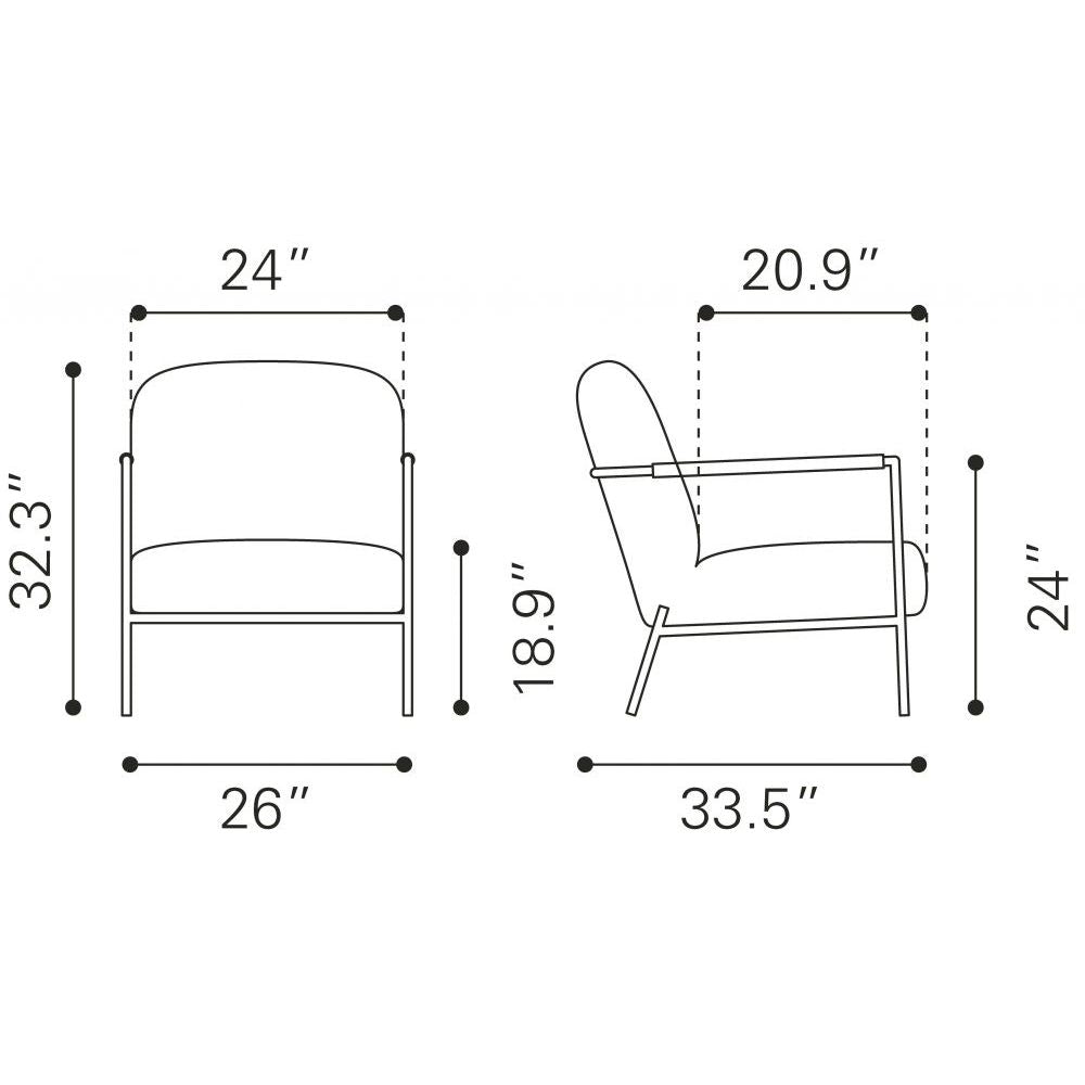 SILLA NOGAL BEAT CHICAGO | Silla Decorativa para Habitación Estudio | Base Acero Negro | Blanco | Estilo Piel de Oveja 100% Poliéster Madera Contrachapada | Interior - 109518 - Zuo - NOGAL BEAT - Sillas