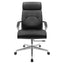 SILLA NOGAL BEAT E-2001 | Silla Directiva | Asiento Hule Espuma | Respaldo Hule Espuma | Cabecera Hule Espuma | Tapiz Vinipiel | Base Metálica | Interior - E-2001 - GERSA - NOGAL BEAT - Sillas de oficina