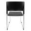 SILLA NOGAL BEAT E-51102 | Silla Comercial para Visita Sala de Espera | Polipropileno | Estructura Metálica | Interior - E-51102 - GERSA - NOGAL BEAT - Sillas