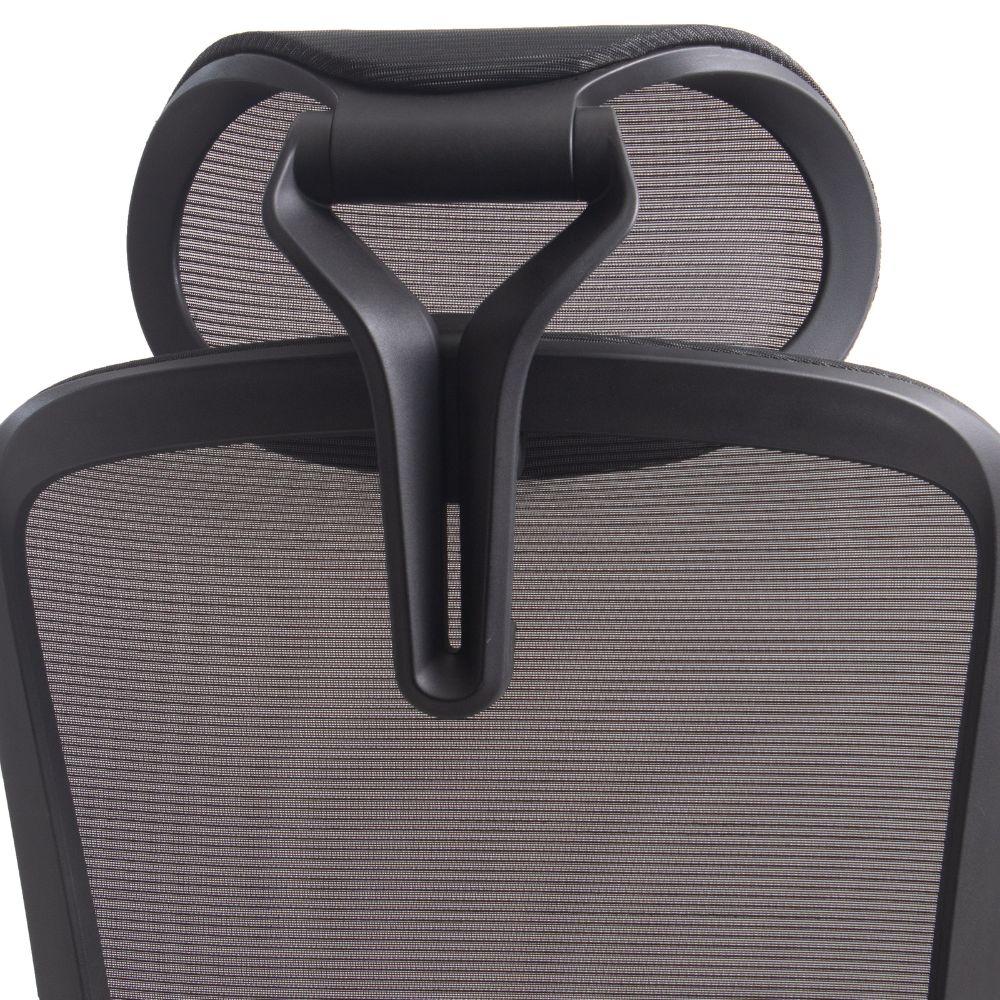 SILLA NOGAL BEAT LONDRES NEGRO | Silla Directiva | Base Nylon | Respaldo Ajustable | Asiento Deslizante | Brazos | Cabecera Ajustable | Negro | Interior - LONDRES NEGRO - MOBILIARIO EN MOVIMIENTO - NOGAL BEAT - Sillas para oficina