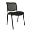 Silla de visita Albar M-120 con respaldo en malla, asiento tapizado y estructura tubular apilable