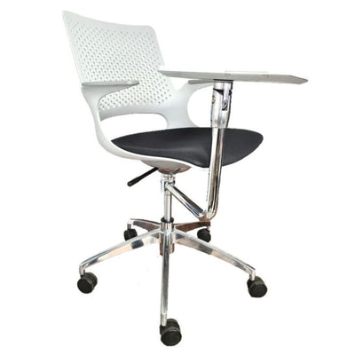 SILLA NOGAL BEAT MEDELLIN GRIS CON PALETA | Silla para Instituto Esculea | con Paleta | Interior - MEDELLIN GRIS CON PALETA - MOBILIARIO EN MOVIMIENTO - NOGAL BEAT - Sillas