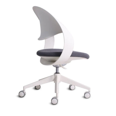 SILLA NOGAL BEAT MONTECARLO BLANCO | Silla Ocasional para Oficina | Espuma Inyectada | Base Nylon | Interior - MONTECARLO BLANCO - MOBILIARIO EN MOVIMIENTO - NOGAL BEAT - Sillas