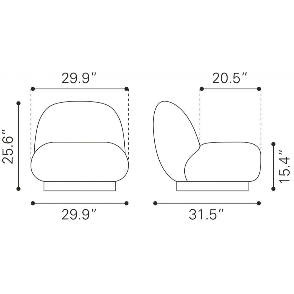 SILLA NOGAL BEAT MYANMAR | Silla Decorativa para Habitación Estudio | Base Acero Negro | Naranja | Estilo Piel de Oveja 100% Poliéster Madera Contrachapada | Interior - 109347 - Zuo - NOGAL BEAT - Sillas