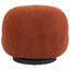 SILLA NOGAL BEAT MYANMAR | Silla Decorativa para Habitación Estudio | Base Acero Negro | Naranja | Estilo Piel de Oveja 100% Poliéster Madera Contrachapada | Interior - 109347 - Zuo - NOGAL BEAT - Sillas