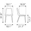 SILLA NOGAL BEAT NORWICH | Silla Ocasional de Comedor | Base Acero | Negro | Piel Sintética 100% Poliuretano Madera Contrachapada | Interior - 100760 - Zuo - NOGAL BEAT - Sillas