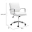 SILLA NOGAL BEAT PARTNER | Silla de Oficina para Empresa | Base Estrella con Rodajas | Blanco | Polipiel 100% Poliuretano | Interior - 109006 - Zuo - NOGAL BEAT -