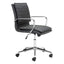 SILLA NOGAL BEAT PARTNER | Silla de Oficina para Empresa | Base Estrella con Rodajas | Negro | Polipiel 100% Poliuretano | Interior - 109005 - Zuo - NOGAL BEAT -