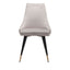 SILLA NOGAL BEAT PICCOLO | Silla para Comedor | Base Acero Negro Oro | Gris | Terciopelo 100% Poliéster Madera Contrachapada | Interior - 101089 - Zuo - NOGAL BEAT - Sillas