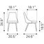 SILLA NOGAL BEAT PICCOLO | Silla para Comedor | Base Acero Negro Oro | Rosa | Terciopelo 100% Poliéster Madera Contrachapada | Interior - 101088 - Zuo - NOGAL BEAT - Sillas