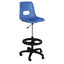 Silla de oficina kit cajero ALBAR PL-19 A con asiento y respaldo de polipropileno, base de nylon de 5 puntas y descansa pies