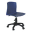 Silla de oficina secretarial Albar PL-21 en polipropileno de una sola pieza con base de nylon de 5 puntas