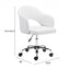 SILLA NOGAL BEAT PLANNER | Silla de Oficina Decorativa | Base Estrella con Rodajas | Blanco | Polipiel 100% Poliuretano | Interior - 101834 - Zuo - NOGAL BEAT -