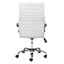 SILLA NOGAL BEAT PRIMERO | Silla de Oficina Moderna Ejecutiva | Base Estrella con Rodajas | Blanco | Polipiel 100% Poliuretano | Interior - 101822 - Zuo - NOGAL BEAT -